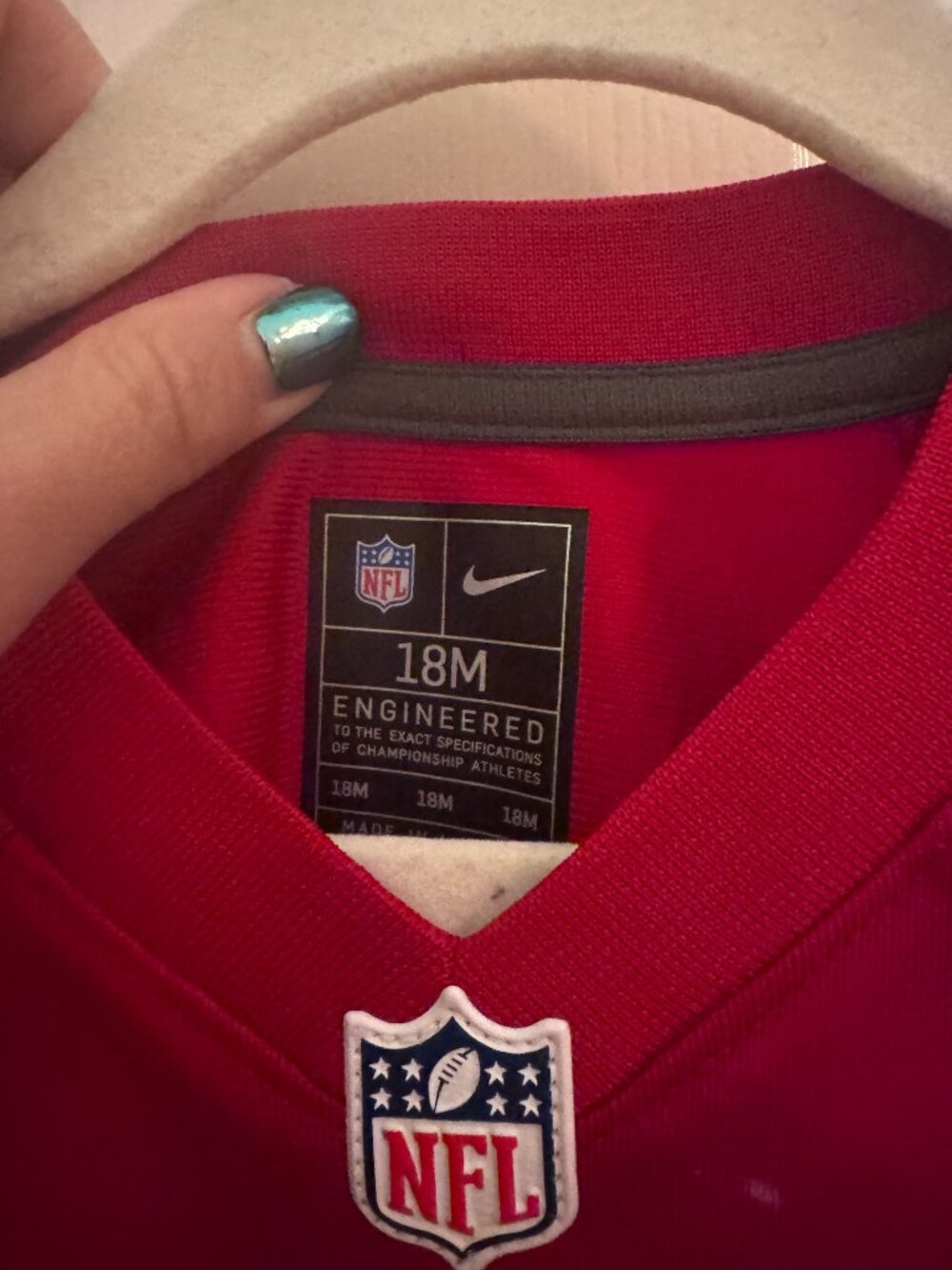 Infant McCaffrey San Francisco 49ers Game Jersey (18M) - Picture 3 of 4